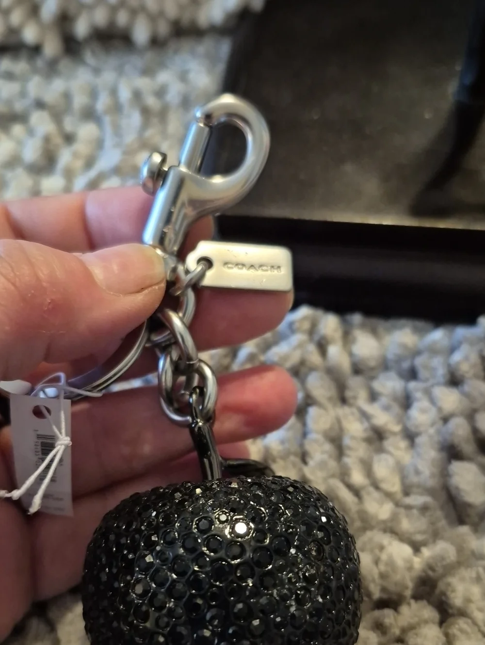 NWT Coach Crystal Apple Bag Charm [C9-5]